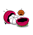 マンゴスチンマン Mangosteen-man（個別スタンプ：12）