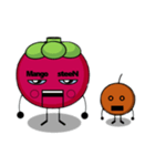 マンゴスチンマン Mangosteen-man（個別スタンプ：13）