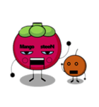 マンゴスチンマン Mangosteen-man（個別スタンプ：14）