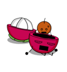 マンゴスチンマン Mangosteen-man（個別スタンプ：16）