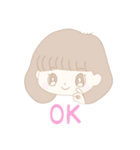 ふわふわなおんなのこ︎︎（個別スタンプ：1）