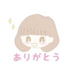 ふわふわなおんなのこ︎︎（個別スタンプ：4）