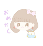 ふわふわなおんなのこ︎︎（個別スタンプ：34）