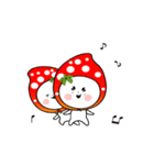 Strawberry emoticons .2/イチゴ2(no text)（個別スタンプ：13）