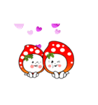 Strawberry emoticons .2/イチゴ2(no text)（個別スタンプ：15）