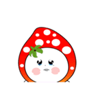 Strawberry emoticons .2/イチゴ2(no text)（個別スタンプ：19）