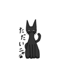 無愛想な黒猫さん（個別スタンプ：22）