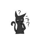 無愛想な黒猫さん（個別スタンプ：24）