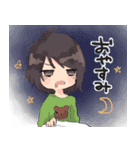 普通な女の子の普通なスタンプ（個別スタンプ：2）