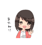 普通な女の子の普通なスタンプ（個別スタンプ：4）