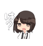 普通な女の子の普通なスタンプ（個別スタンプ：5）