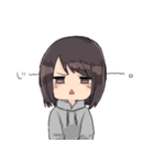 普通な女の子の普通なスタンプ（個別スタンプ：7）