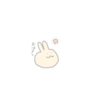 くりーむいろのうさぎ（個別スタンプ：1）