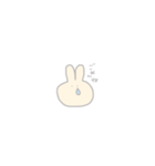 くりーむいろのうさぎ（個別スタンプ：4）