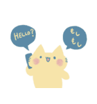 ふきねことミモザくん（個別スタンプ：7）