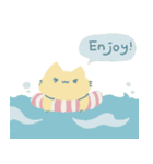 ふきねことミモザくん（個別スタンプ：9）