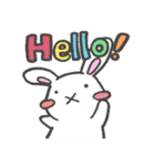 花歌うさぎ（個別スタンプ：1）