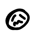 シンプル顔文字(喜怒哀楽)（個別スタンプ：3）