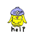 オタクヲタクver、うさぎのモップちゃん（個別スタンプ：3）