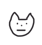 猫の次郎スタンプ (飼い主もいるよ)（個別スタンプ：1）