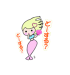可愛い人魚さん（個別スタンプ：10）