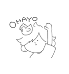 僕と猫。（個別スタンプ：1）