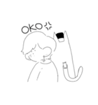僕と猫。（個別スタンプ：17）