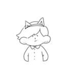 僕と猫。（個別スタンプ：34）