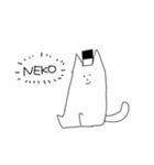 僕と猫。（個別スタンプ：40）
