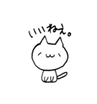 つぶやきしろねこ（個別スタンプ：9）