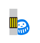 青いだるまさんの日常（個別スタンプ：13）