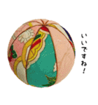 おばぁちゃんの鞠スタンプ 1（個別スタンプ：9）