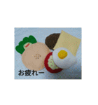 手作りフェルト食べ物スタンプです（個別スタンプ：2）