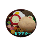 手作りフェルト食べ物スタンプです（個別スタンプ：3）
