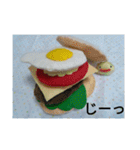 手作りフェルト食べ物スタンプです（個別スタンプ：6）
