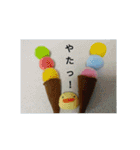 手作りフェルト食べ物スタンプです（個別スタンプ：15）