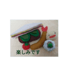 手作りフェルト食べ物スタンプです（個別スタンプ：18）