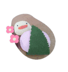 手作りフェルト食べ物スタンプです（個別スタンプ：20）