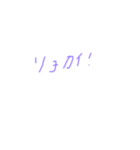 よく使う返事。ゆる文字（個別スタンプ：7）