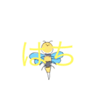 画伯と動物(A)（個別スタンプ：9）