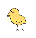 画伯と動物(A)（個別スタンプ：14）