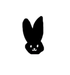 くろいねことうさぎ（個別スタンプ：6）