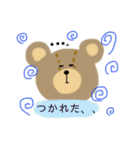 日常生活で使えるくまのスタンプです。（個別スタンプ：10）