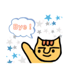 眉ねこさん ①（個別スタンプ：3）