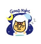 眉ねこさん ①（個別スタンプ：4）