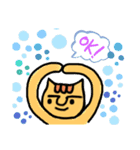 眉ねこさん ①（個別スタンプ：17）