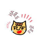 眉ねこさん ①（個別スタンプ：24）