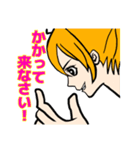 表情豊かでリアクション大きめの女の子5（個別スタンプ：21）