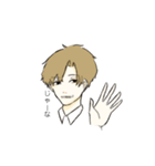 カッターシャツの男子（個別スタンプ：11）