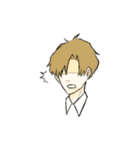 カッターシャツの男子（個別スタンプ：22）